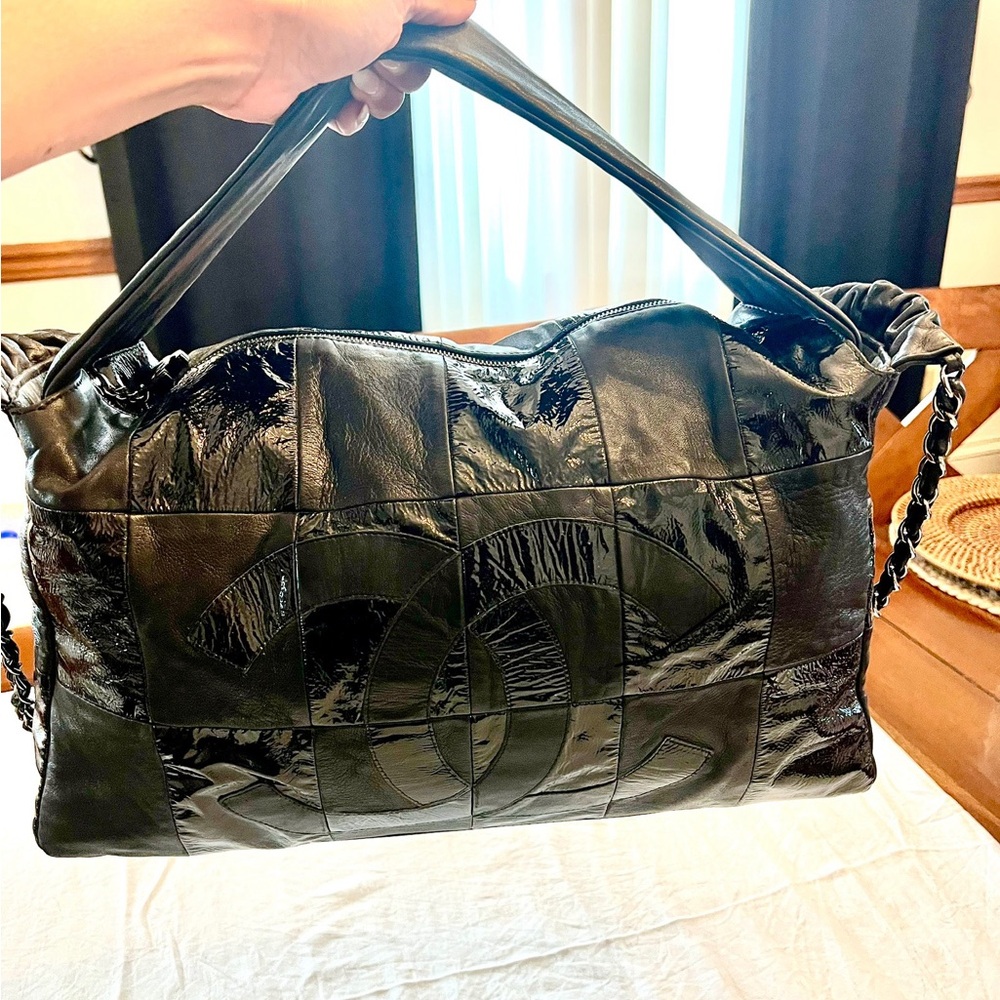 CHANEL Black Hobo /Tote Bag